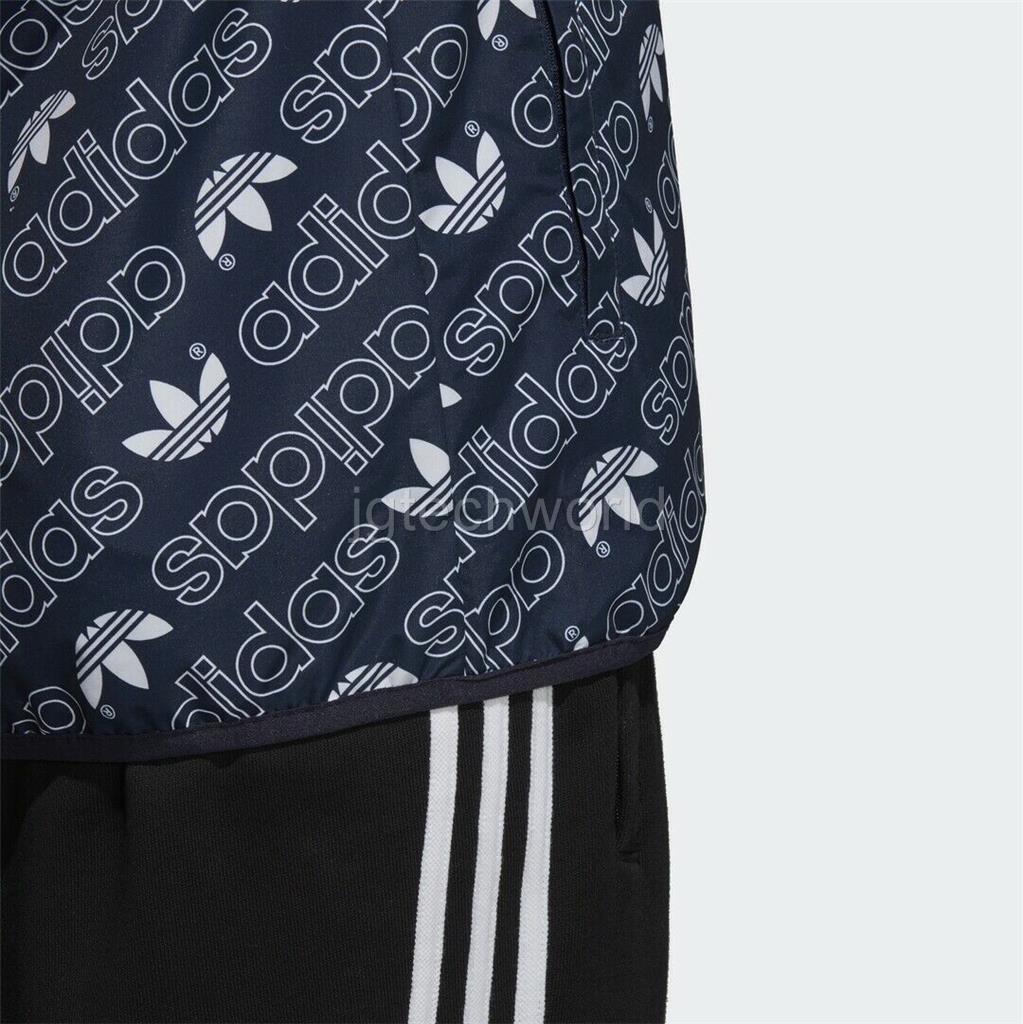 adidas Originals Leopard Print Windbreaker Trefoil Cordura F81879 Red Men Jacket L for sale 