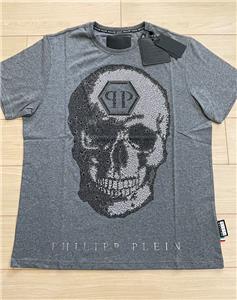 Tシャツ・カットソー PHILIPP PLEIN T-SHIRT WITH RHINESTONES (MTK6188_PJY002N02) Philipp Plein Diamond rhinestone-embellished T-shirt | Black