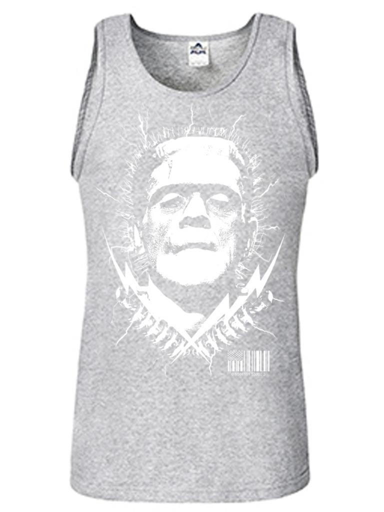 Men's Printed Frankenstein Movie Thunder Halloween Skeleton Funny MMA Tank Top - Picture 17 of 18