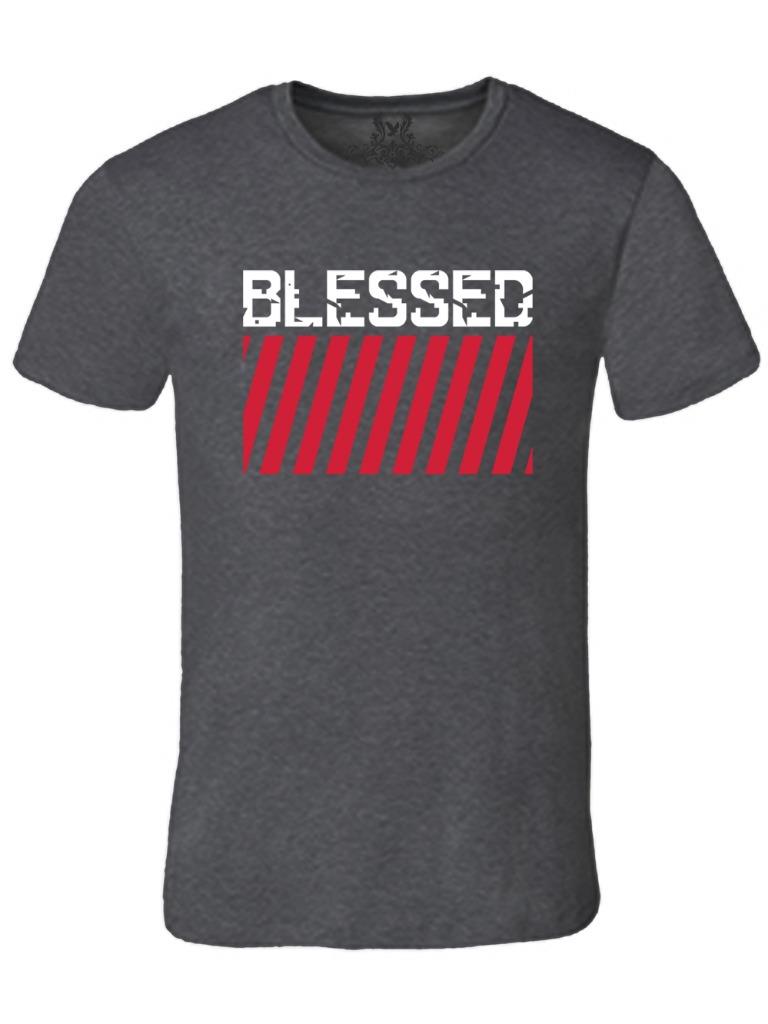 Men's Blessed USA Flag GOD Love America Graphic Hipster MMA Funny Tee T-Shirt - Picture 17 of 21