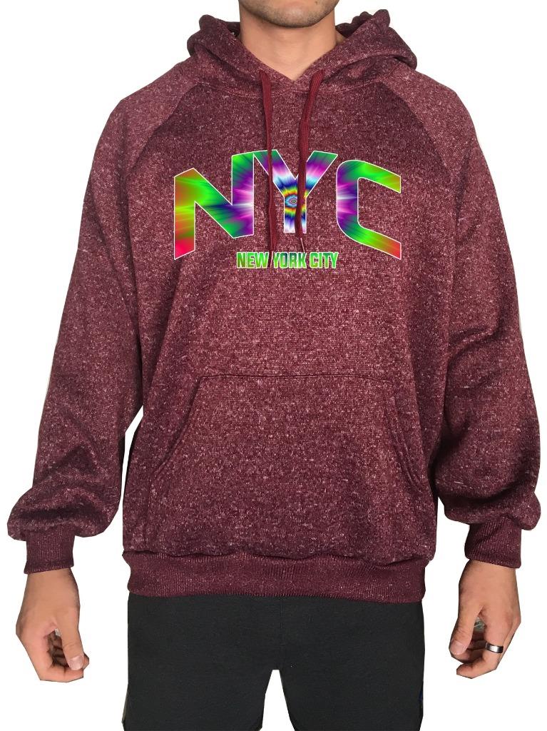 Nuevo con etiquetas Sudadera con Capucha Sudadera con Sudadera con Capucha Divertida Hipster Tri Mezcla Unisex Impresa Nueva York Ciudad de Nueva York - Imagen 12 de 12