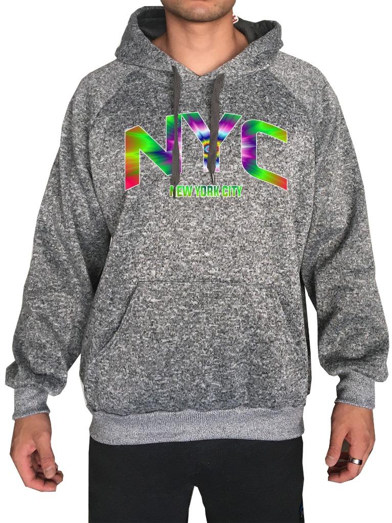 Nuevo con etiquetas Sudadera con Capucha Sudadera con Sudadera con Capucha Divertida Hipster Tri Mezcla Unisex Impresa Nueva York Ciudad de Nueva York - Imagen 11 de 12