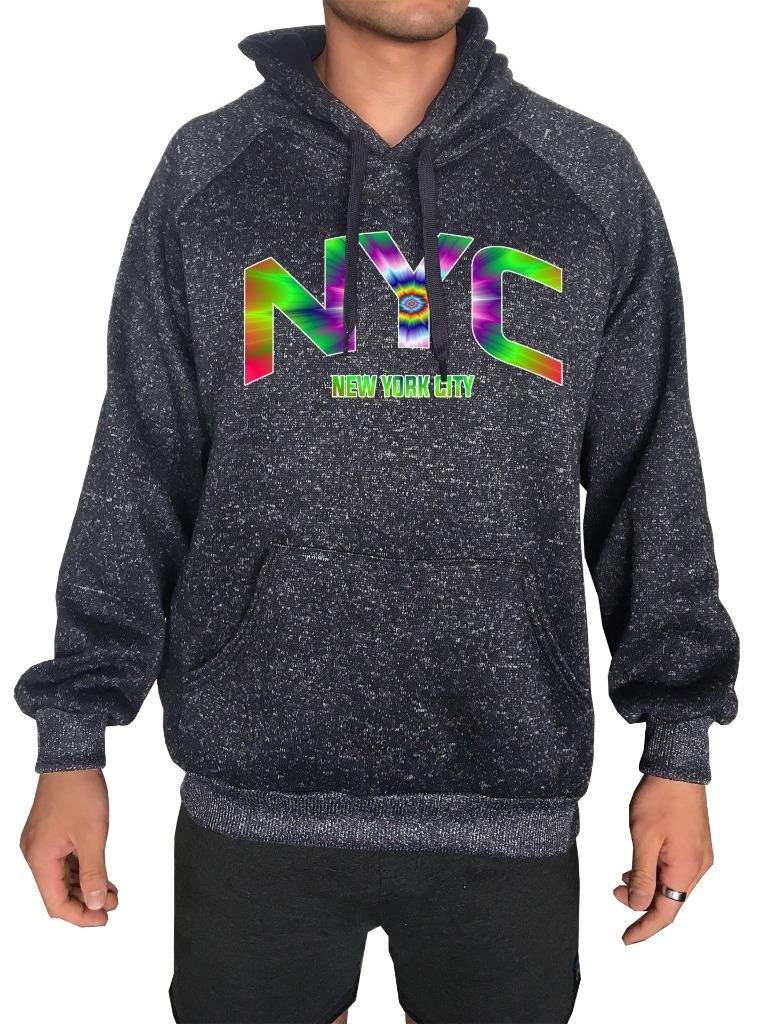 Nuevo con etiquetas Sudadera con Capucha Sudadera con Sudadera con Capucha Divertida Hipster Tri Mezcla Unisex Impresa Nueva York Ciudad de Nueva York - Imagen 10 de 12