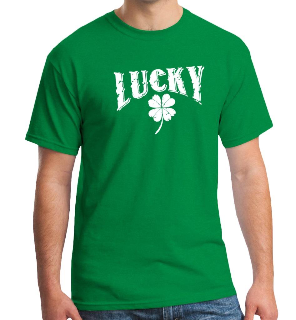 Nw Men St. Patricks Day Lucky Clover Irish Drinking Funny Green Tee T-Shirt - Picture 7 of 8
