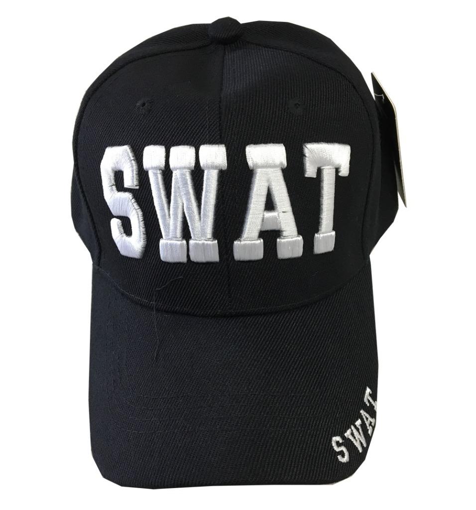 NUEVO CON ETIQUETAS POLICÍA SWAT SEGURIDAD CIA PERSONAL DEL FBI DIVERTIDO Bordado Béisbol Gorra Sombrero Negro - Imagen 12 de 16