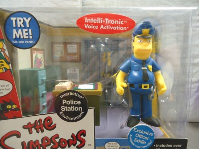 The Simpsons Police Station Set Officer Eddie Talks NEW | eBay