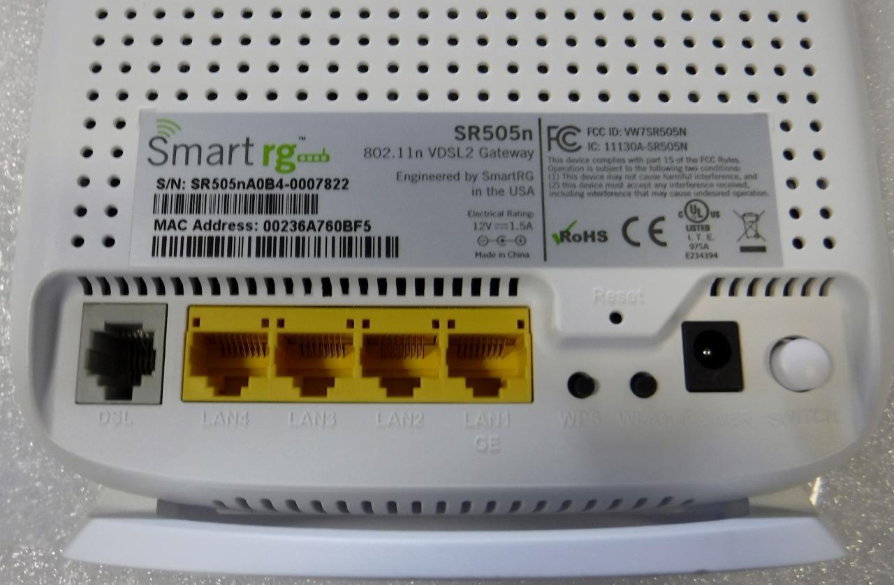 Smartrg 505n clearance