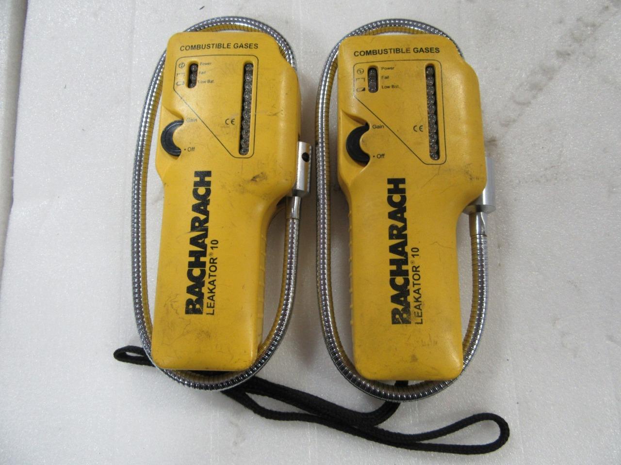 Lot of 2 BACHARACH LEAKATOR 10 Combustible Gas Leak Detector Test Meter