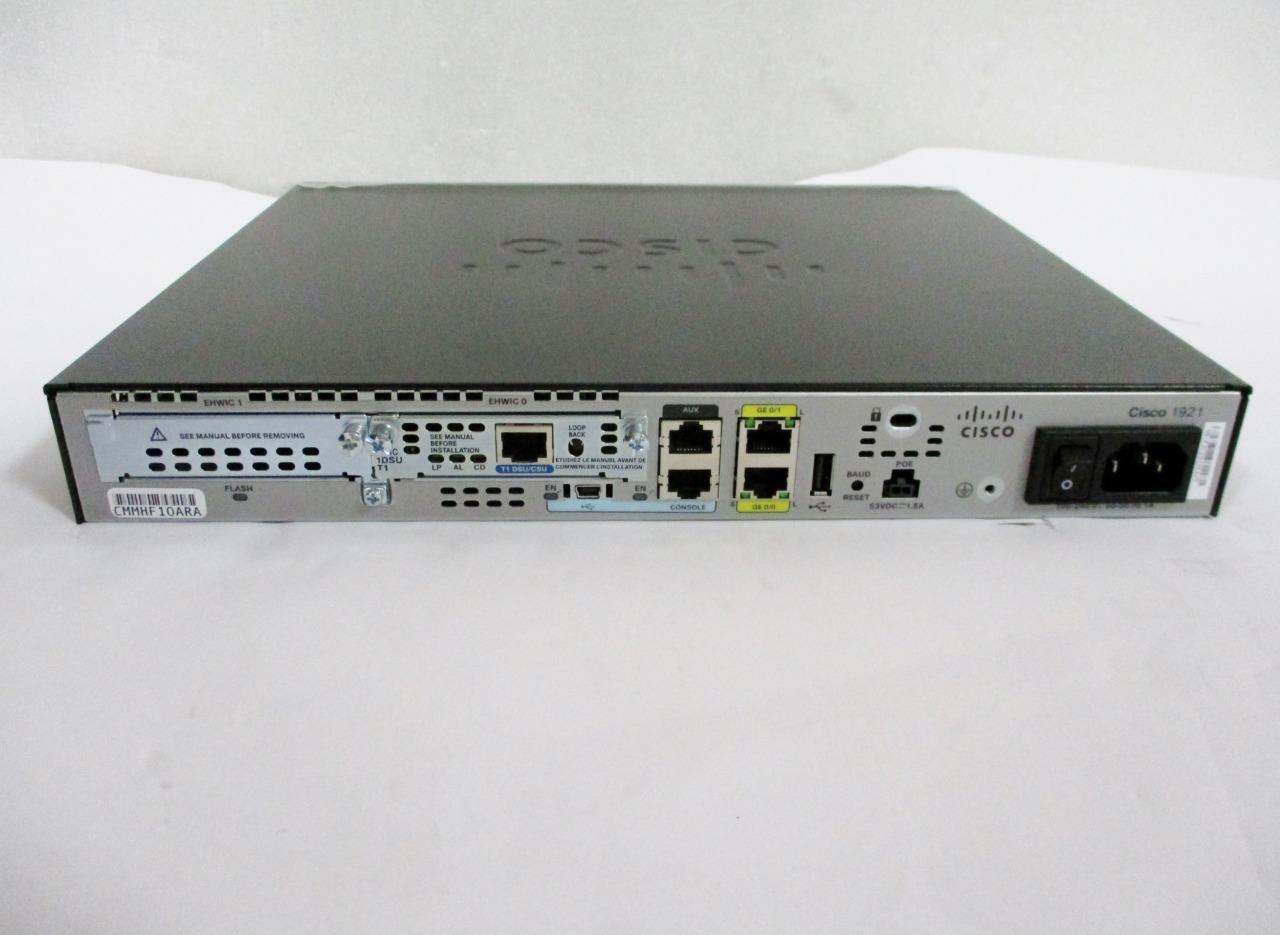 New Cisco 1921 1000Mbps 2Port Gigabit Wired Router T1SEC/K9 (H1333