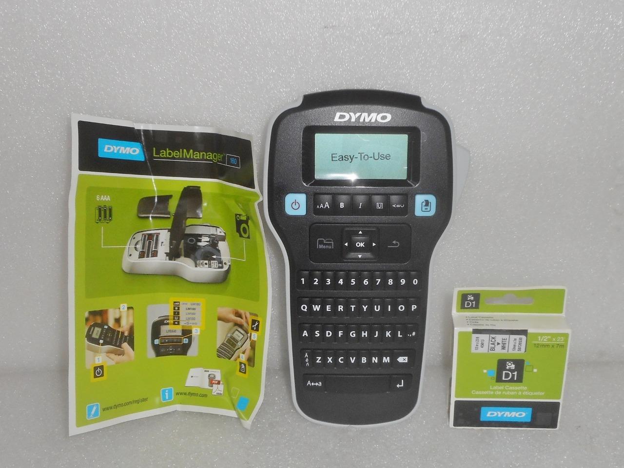New DYMO LabelManager 160 Portable Label Maker w/ 1x D1 Cartridge eBay