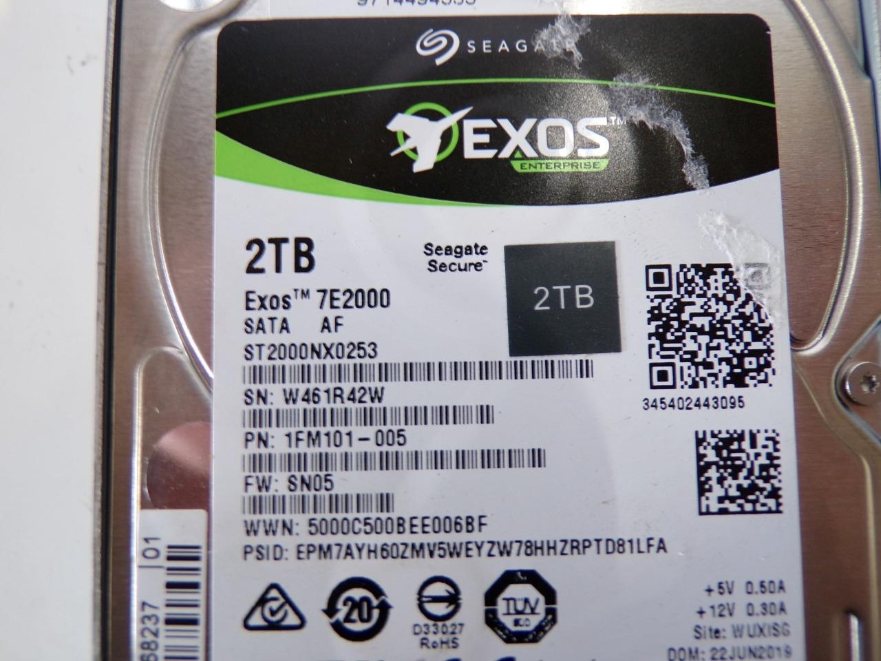 Seagate Exos 7E2000 ST2000NX0253 HDD 2TB SATA 6Gb/s 2.5