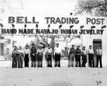 Old Photo Albuquerque New Mexico Navajo Indians At Trading Post