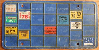 Old Photo 1978 Usa Interstate Truckers Bingo Board Prorate