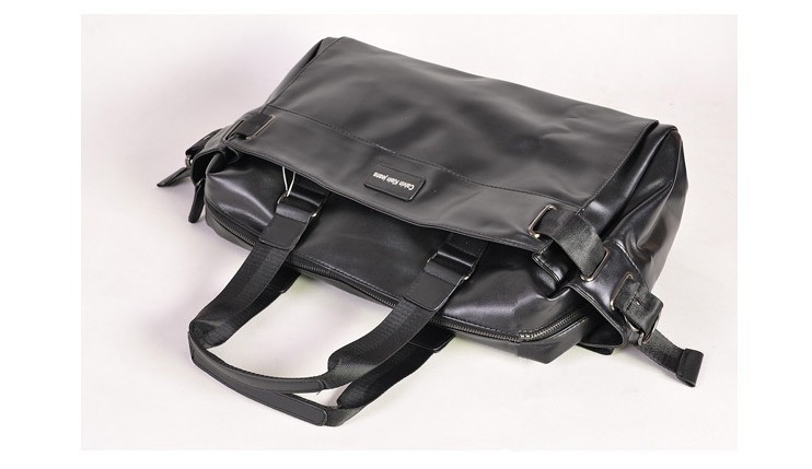 details about black big casual mens faux leather messenger