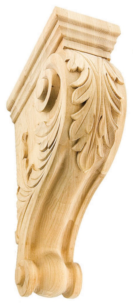 IWW304 8" 11" 13" Acanthus Leaf Corbel Hand-Carved Solid Hard Wood | eBay