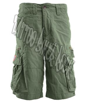 khaki green cargo shorts