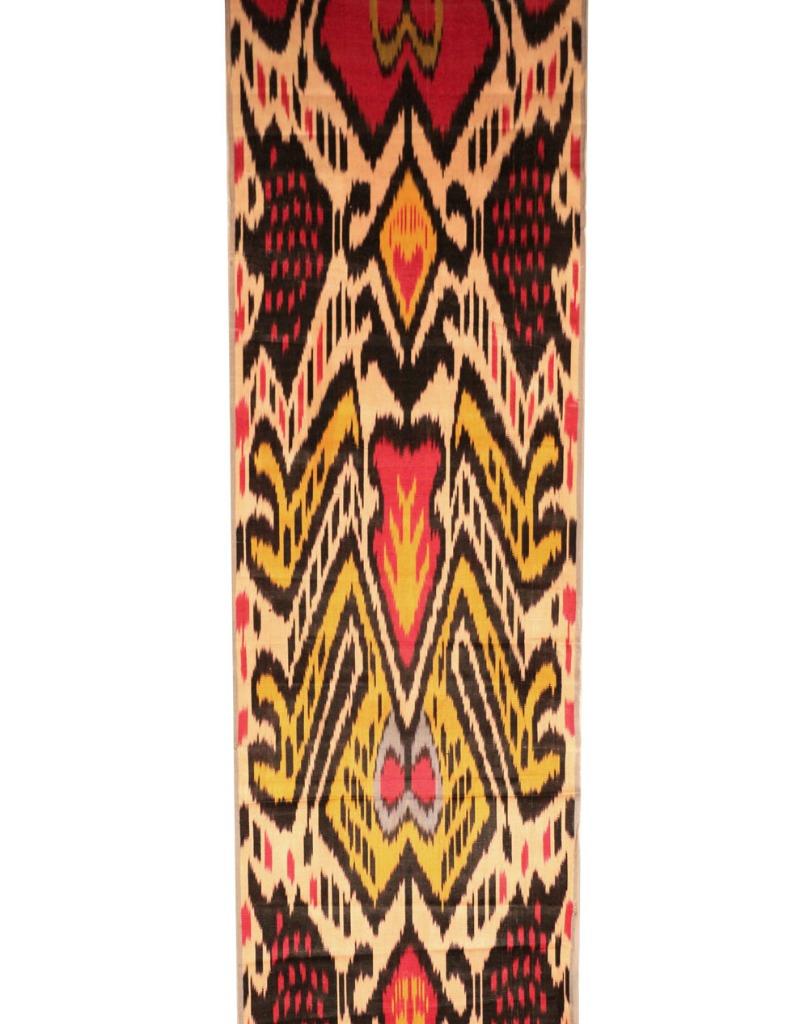 Uzbek 142 360cm Hand Crafted Soft Silk Cotton Ikat Atlas Adras Fabric 19 Ebay