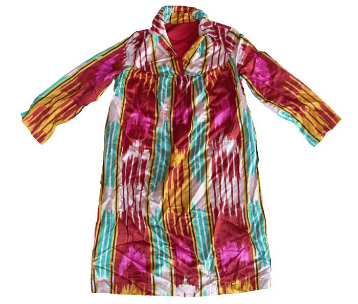 Uzbek Traditional Silk Han Atlas Women S Dress Chemise Ebay