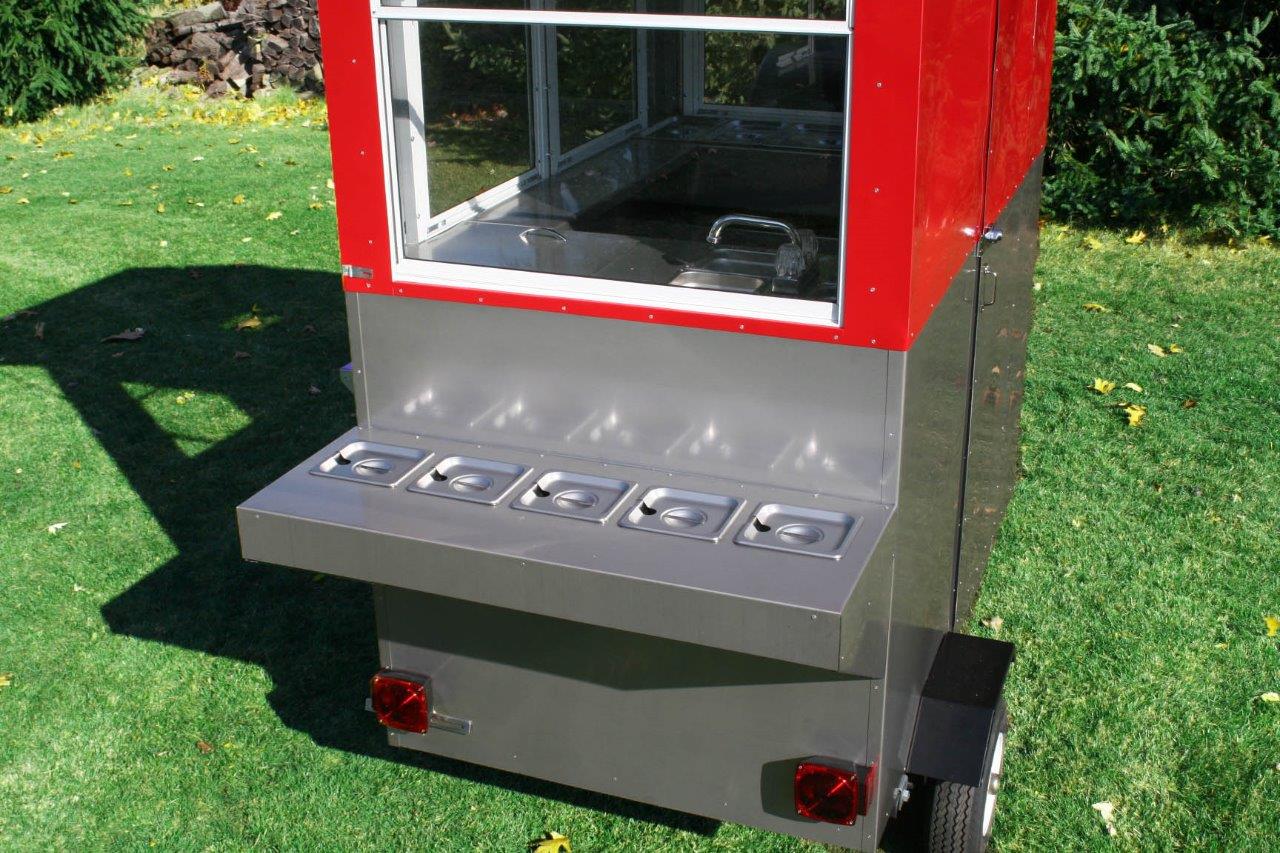 ENCLOSED HOT DOG CART VENDING CONCESSION TRAILER STAND NEW WEENIE GENIE