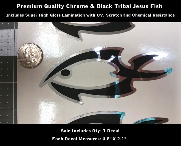 Cubs Decal Baseball Chrome & Black Premium Quality Laminated 0222 