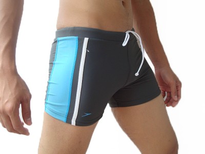 Speedo Reversible Swim Shorts Swimsuit Dark Gray/Light Blue M 28-30 | eBay