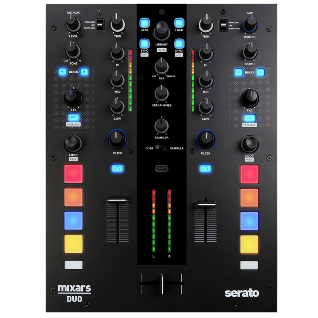 Mixars Duo Two Channel Serato DJ Enabled Battle Mixer w/ MIDI Pads