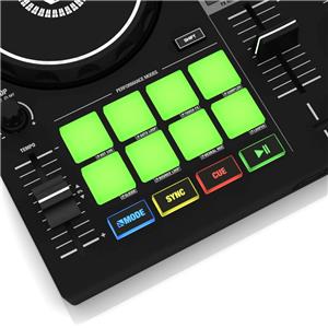 Reloop Buddy compact 2-channel DJ controller for Algoriddim DJay