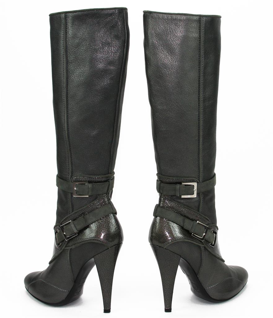 versace leather boots