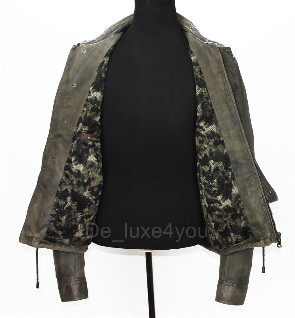 NEW DOLCE & GABBANA 2 in 1 SOFT LEATHER JACKET WITH DETACHABLE