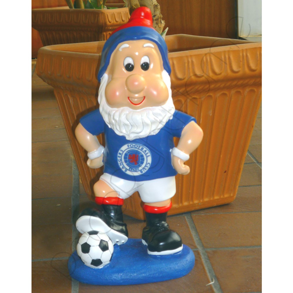 GLASGOW RANGERS FC LARGE GARDEN GNOME NEW OFFICIAL | eBay