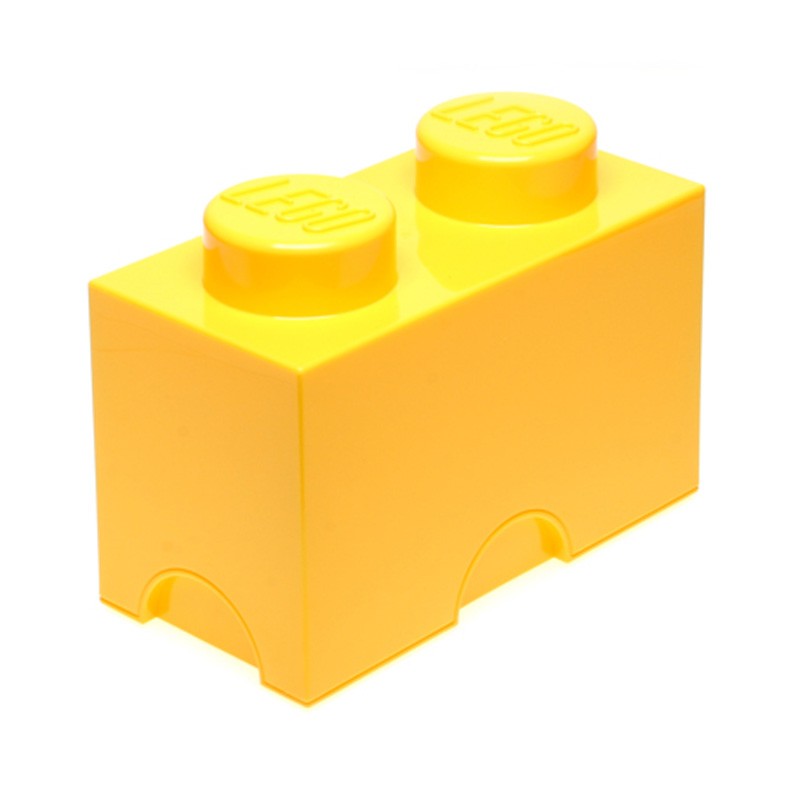 LEGO LARGE STORAGE BOX SEALED FURNITURE - 2 YELLOW BRICK BLOCK | eBay