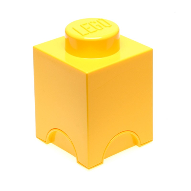 LEGO LARGE STORAGE BOX SEALED FURNITURE - 1 YELLOW BRICK BLOCK | eBay