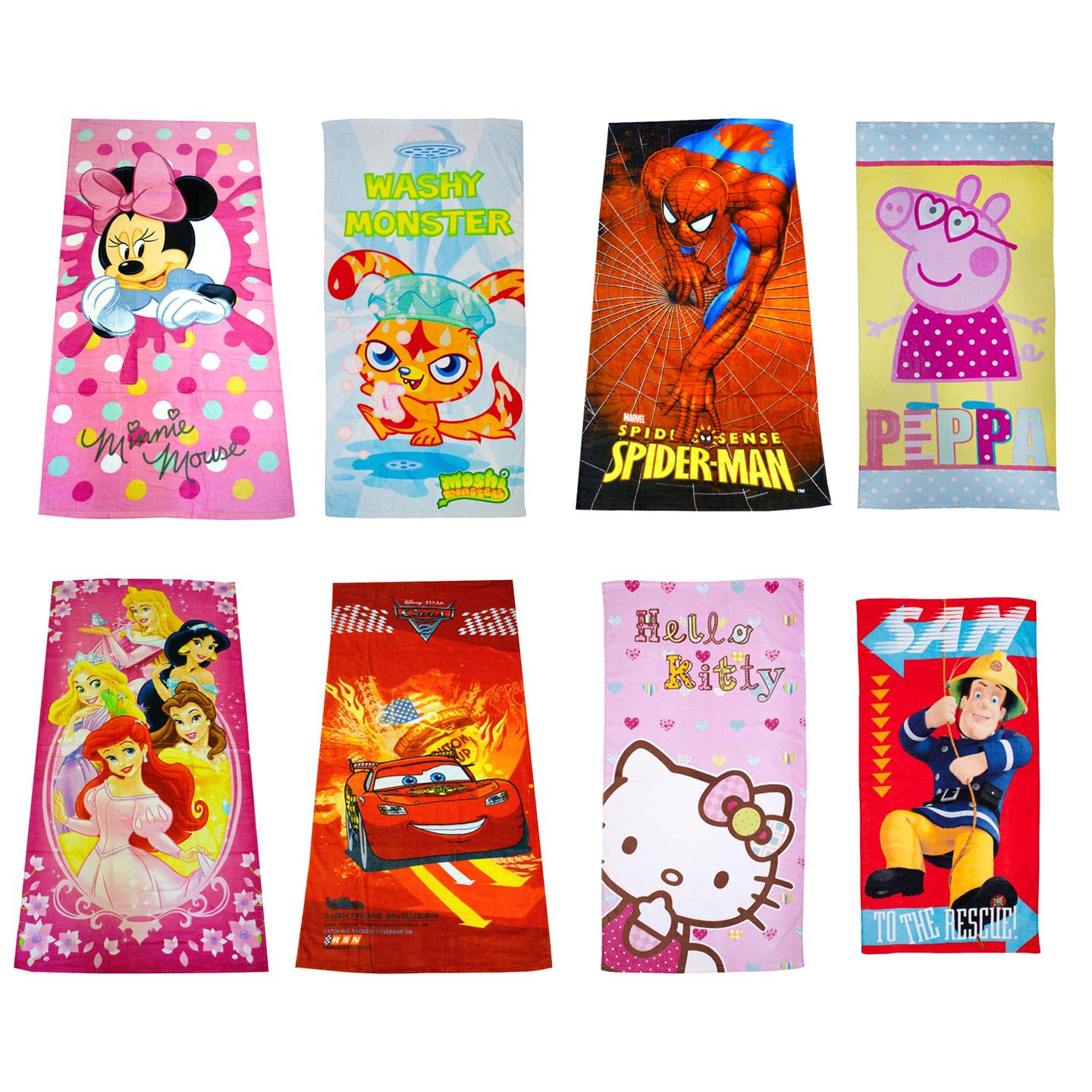 Disney and Character Towels Official Beach Bath Towels