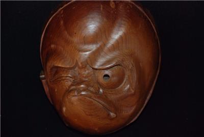 of "hyottoko" 火男 meiji period美国代购,ebay代拍,全球购,日本代购