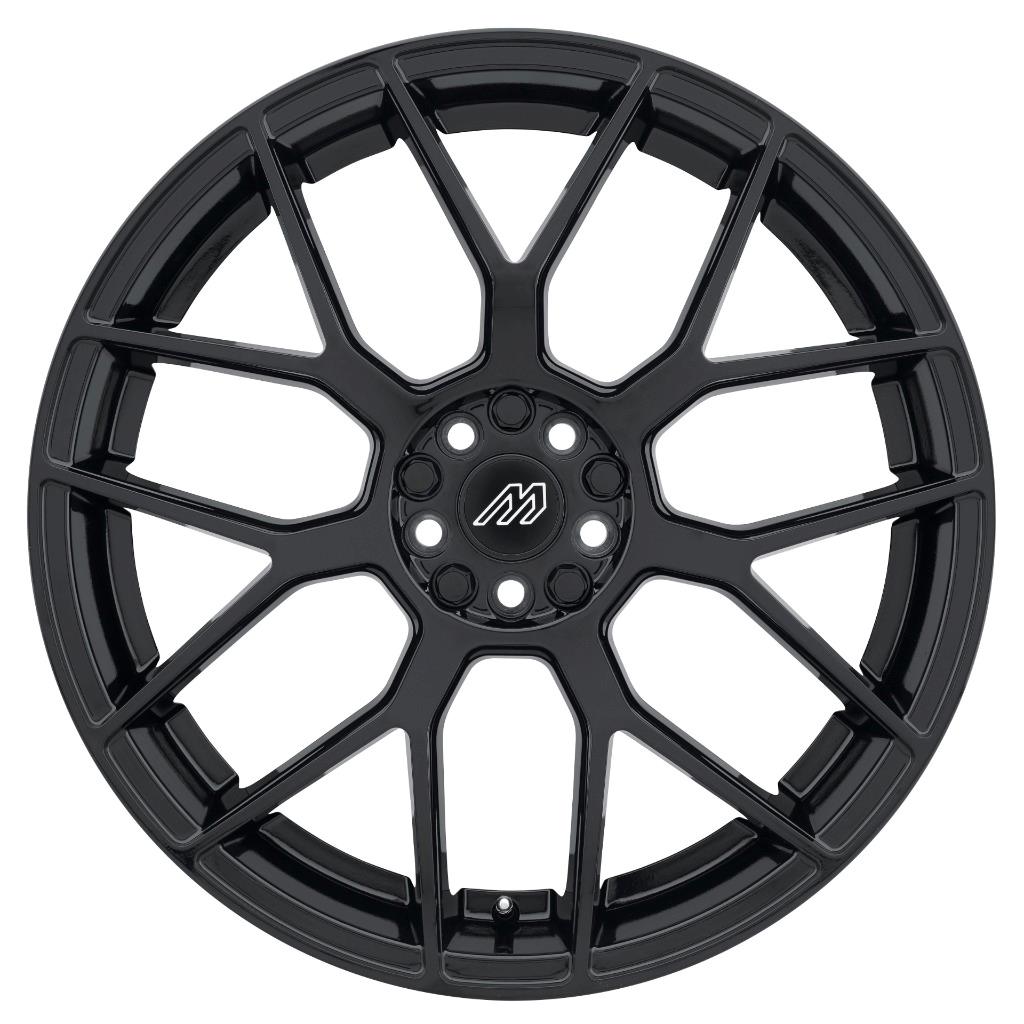 まっつ Set-4) Mach MP74 20x8.5 5x100 35mm Glossy Black Wheels Rims 20