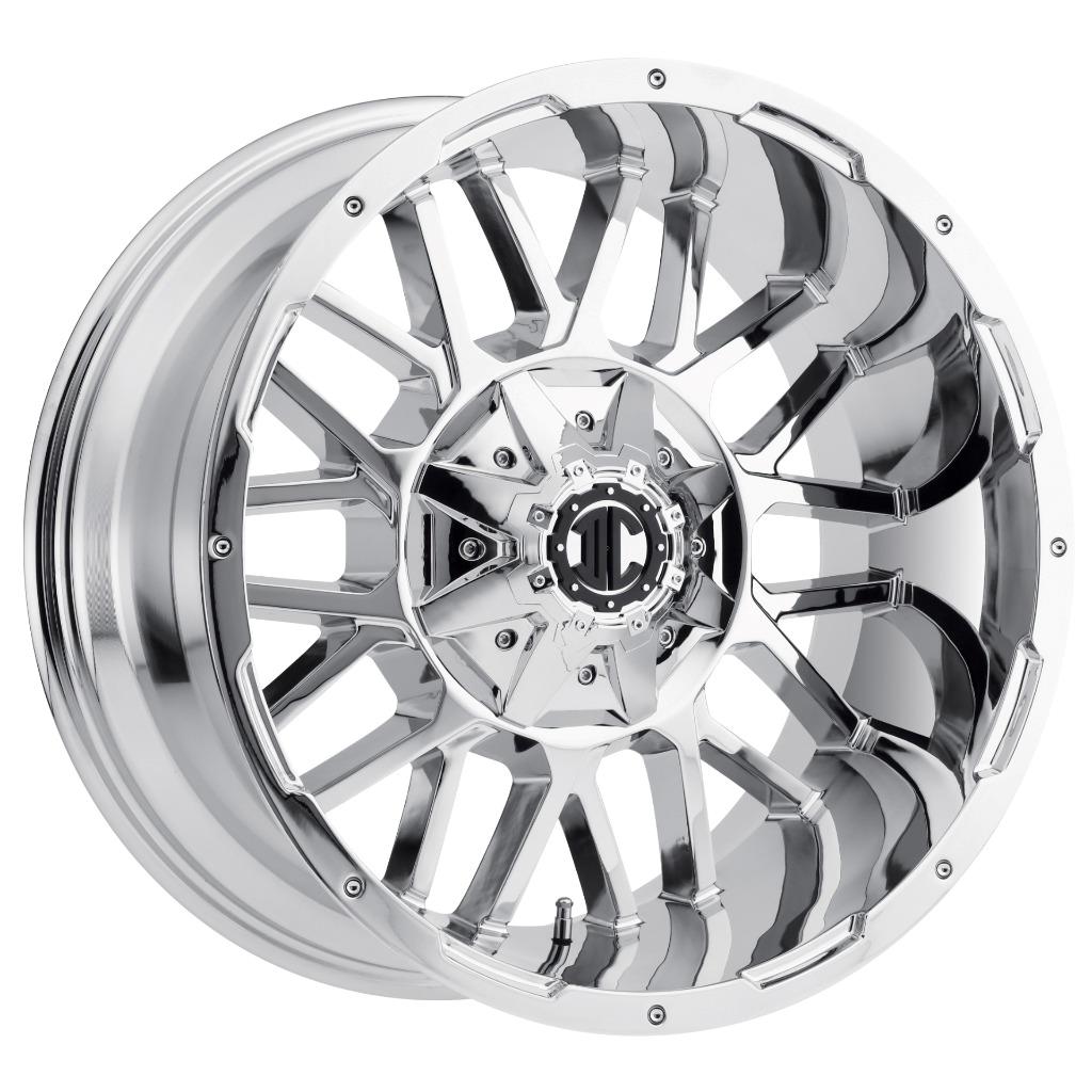 Set-4) Xtreme NX-12 20x9 5x4.5/5x114.3 0mm Chrome Wheels Rims 20
