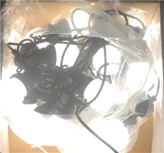 HERCULES RGB RATED IP44 WATERPROOF LED FESTOON STRING LIGHTS 42FT CABLE 20 BULBS