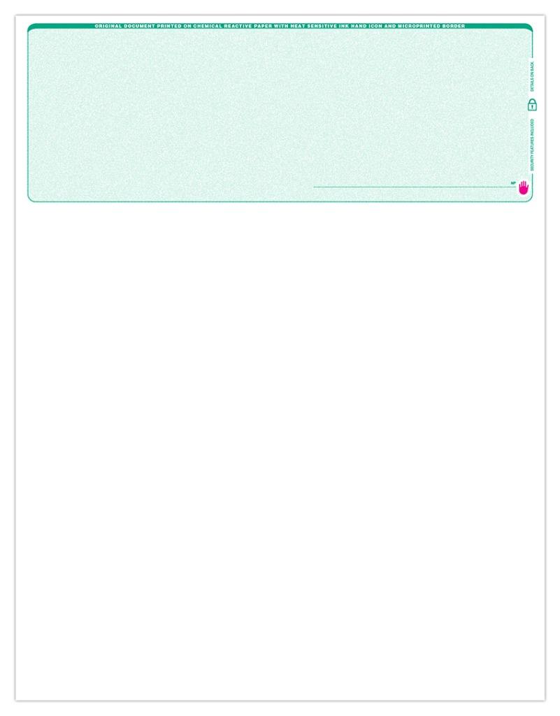 Blank Business Check Stock / IPP Laser & Ink Jet Compatible - Picture 3 of 3