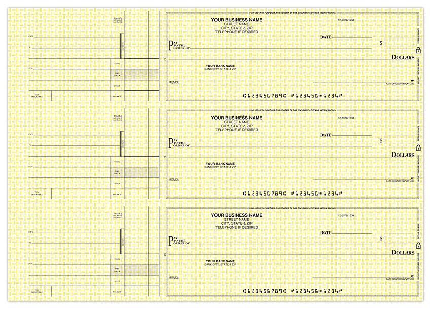 3-On-A-Page General Disbursement 1 Part Business Size Checks / Item: IPPFS - Picture 3 of 12