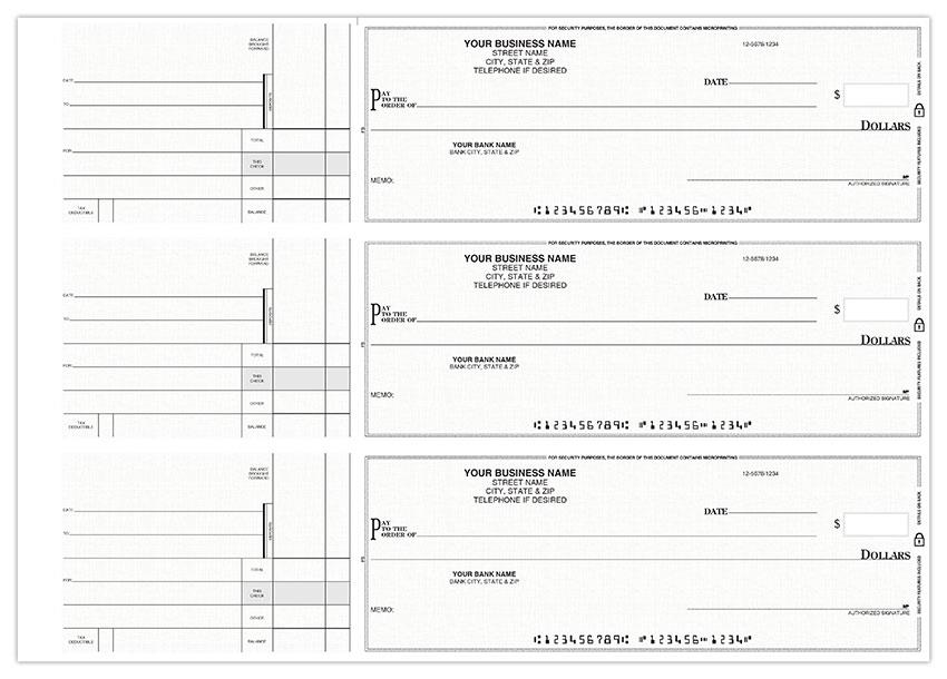 3-On-A-Page General Disbursement 1 Part Business Size Checks / Item: IPPFS - Picture 9 of 12