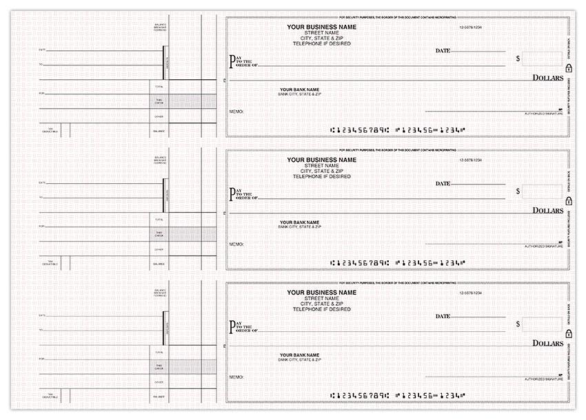 3-On-A-Page General Disbursement 1 Part Business Size Checks / Item: IPPFS - Picture 10 of 12