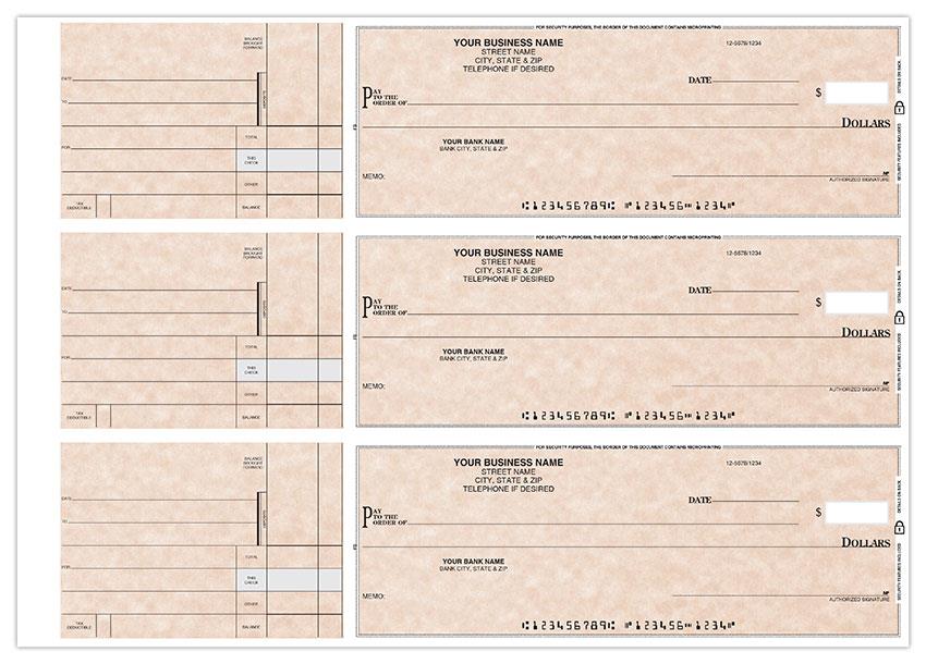 3-On-A-Page General Disbursement 1 Part Business Size Checks / Item: IPPFS - Picture 11 of 12