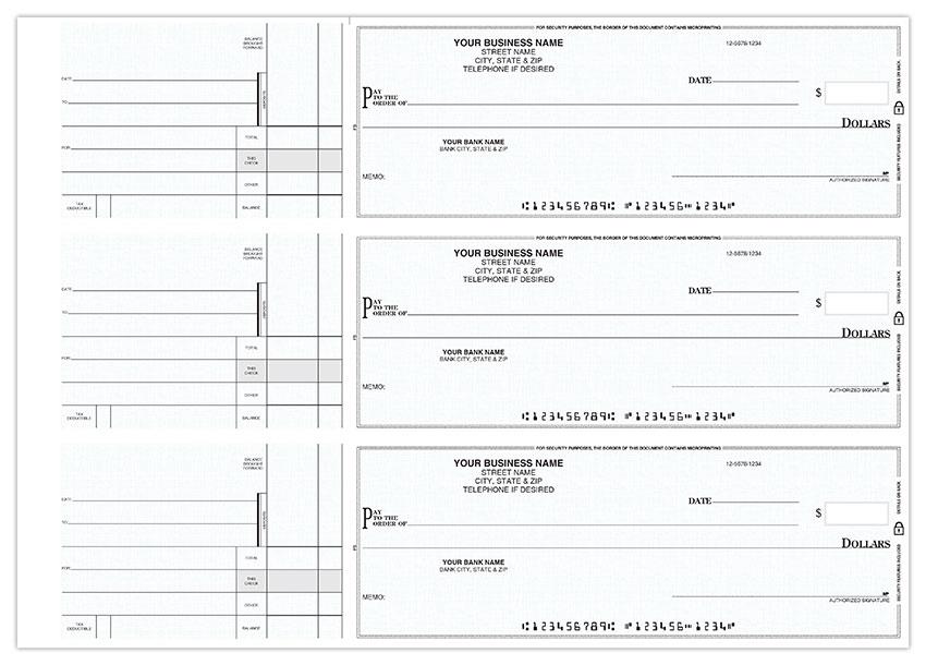 3-On-A-Page General Disbursement 1 Part Business Size Checks / Item: IPPFS - Picture 6 of 12
