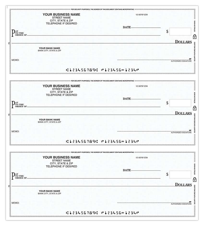 3-On-A-Page General Disbursement Compact Business Checks + Cover / Item: IPPCCC - Picture 6 of 12