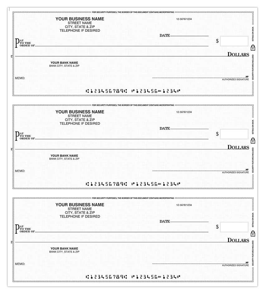3-On-A-Page General Disbursement Compact Business Checks + Cover / Item: IPPCCC - Picture 9 of 12