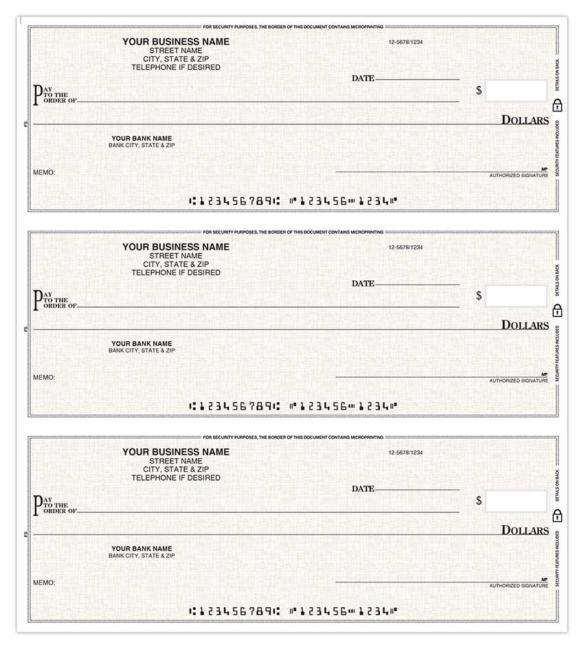 3-On-A-Page General Disbursement Compact Business Checks + Cover / Item: IPPCCC - Picture 8 of 12