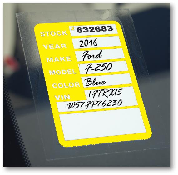 Pegatinas Kleer-Bak Stock Vehículo Automotriz por Versa Tag - Elige tu Color - Imagen 7 de 7