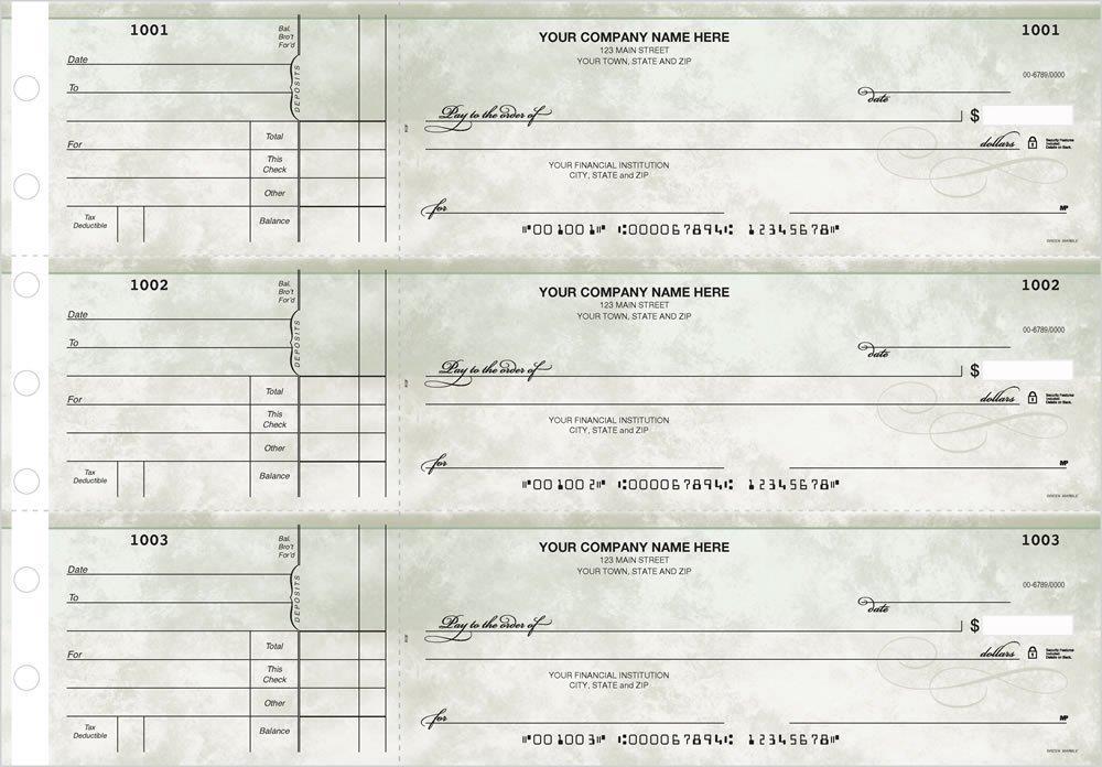 3-On-A-Page Business Size Checks, Side-Tear Voucher by Deluxe-Nebs / 53220N - Picture 7 of 12