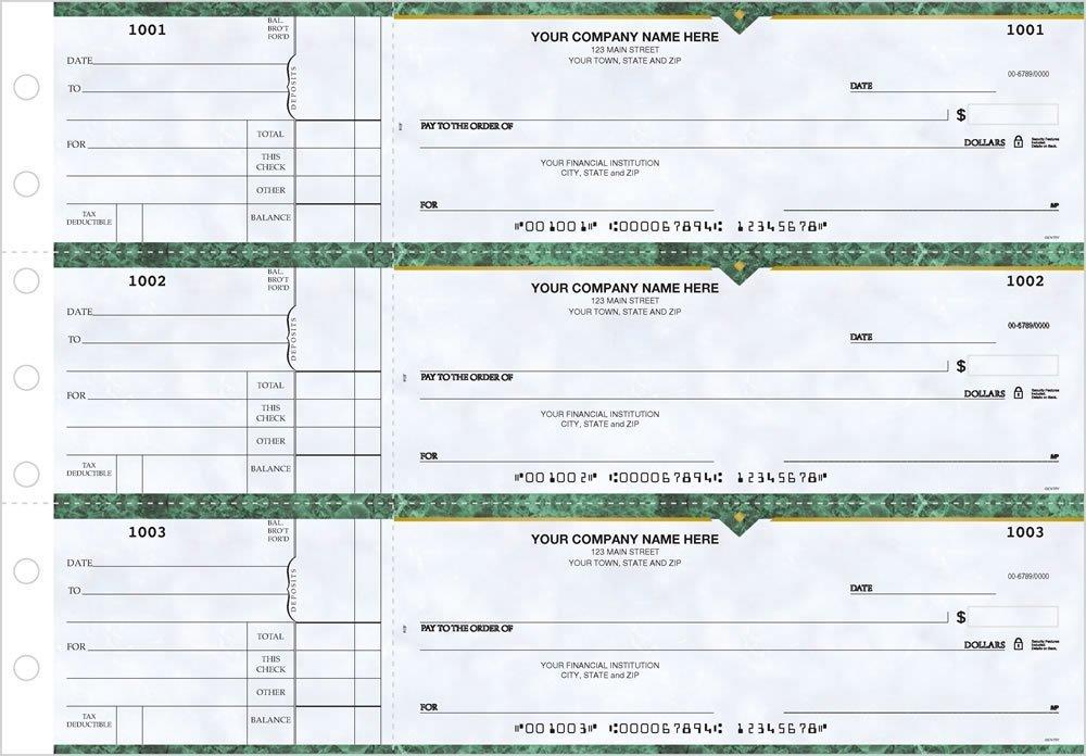 3-On-A-Page Business Size Checks, Side-Tear Voucher by Deluxe-Nebs / 53220N - Picture 5 of 12