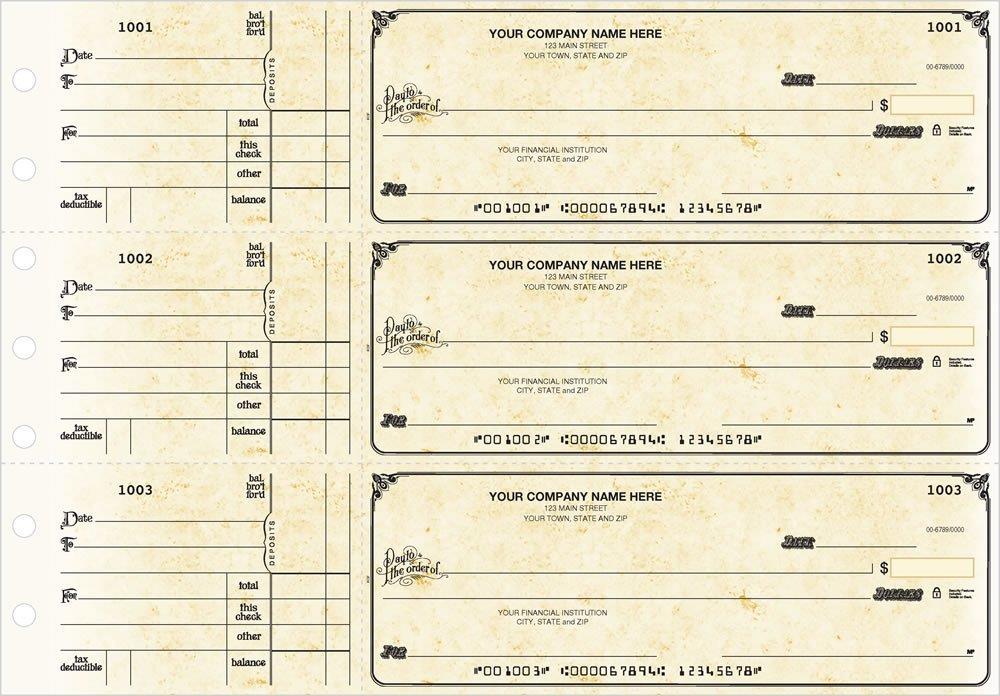 3-On-A-Page Business Size Checks, Side-Tear Voucher by Deluxe-Nebs / 53220N - Picture 3 of 12